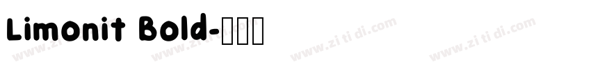 Limonit Bold字体转换